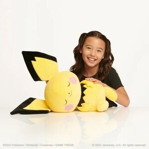 Pokemon Pichu Sleeping Plush - 18-Inch Premium Plush in Sleeping Pose